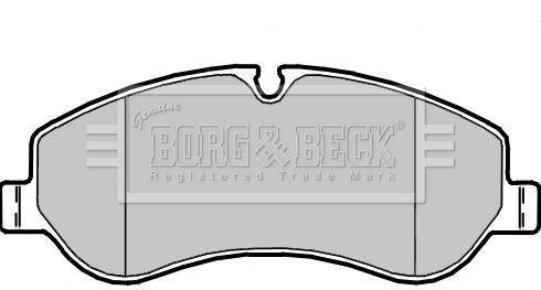 BORG & BECK Комплект тормозных колодок, дисковый тормоз BBP2414